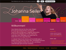 Tablet Screenshot of johannaseiler.com